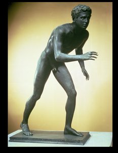 En løber (bronze)